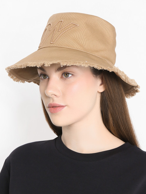 Панама из хлопка с вышивкой Weekend Max Mara - МодельОбщийВид