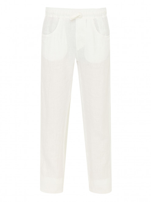 Льняные брюки прямого кроя Il Gufo - Общий вид