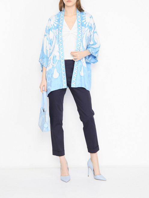 Кимоно с цветочным узором Etro - МодельОбщийВид