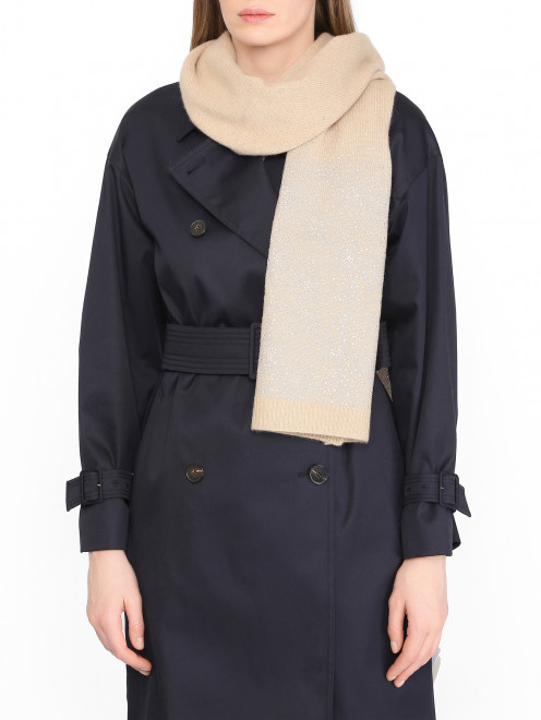 Шарф из кашемира со стразами Max Mara - МодельОбщийВид