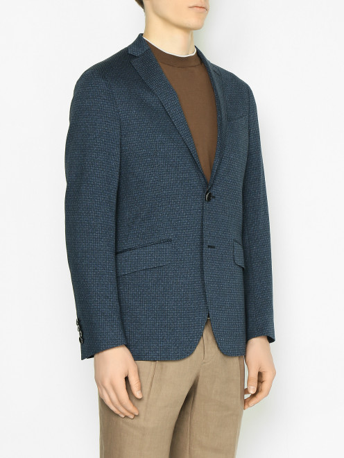 Пиджак из хлопка с узором Etro - МодельВерхНиз