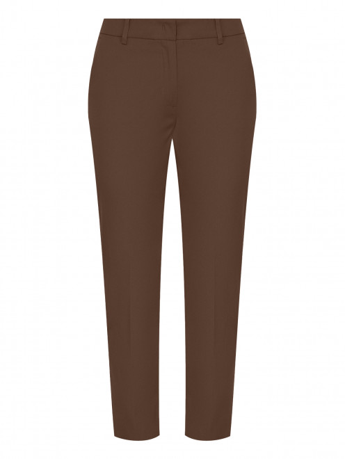 Зауженные брюки из хлопка Weekend Max Mara - Общий вид
