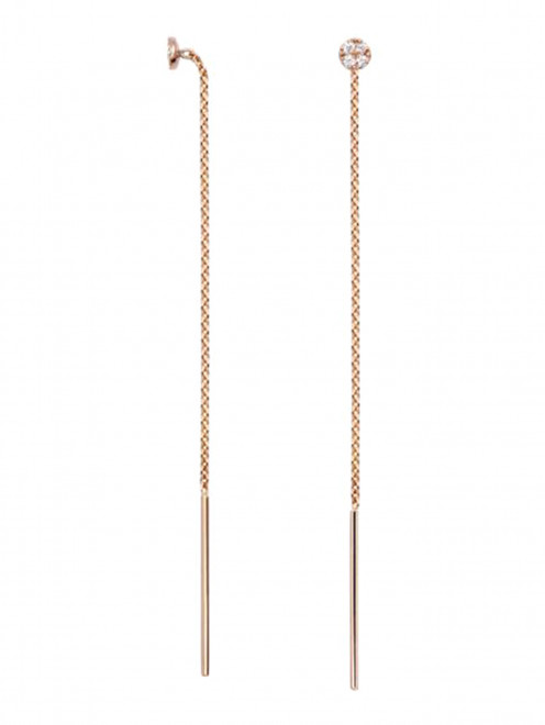 Серьги B.T.S. Mini Balance Gold&Roses - Общий вид