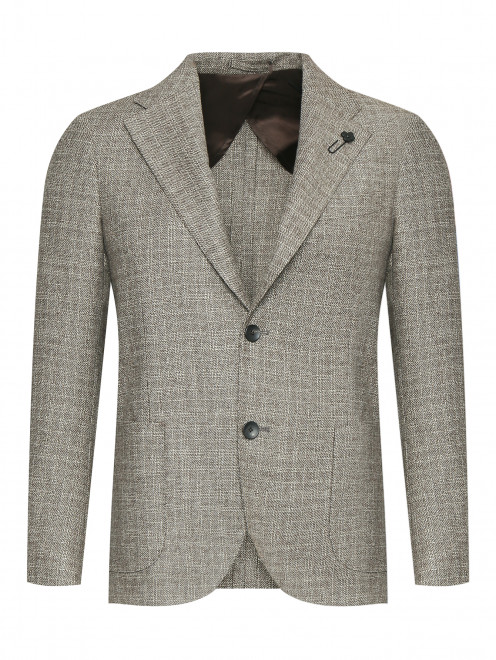Пиджак из шерсти с добавлением кашемира LARDINI - Общий вид