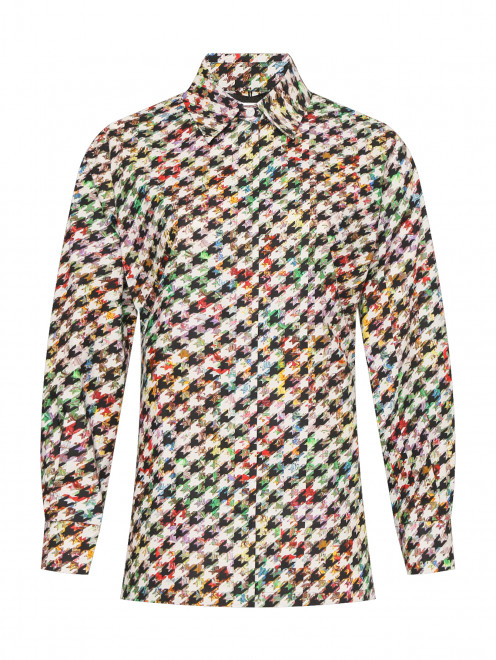 Рубашка из хлопка с узором Marina Rinaldi - Общий вид