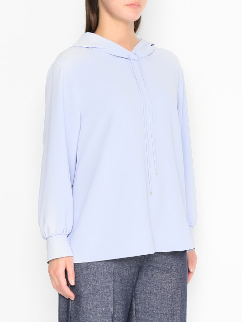 Блуза свободного кроя с капюшоном Marina Rinaldi - МодельВерхНиз