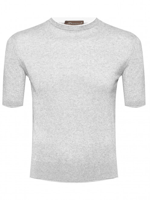 Футболка с круглым вырезом из хлопка Doriani Cashmere - Общий вид
