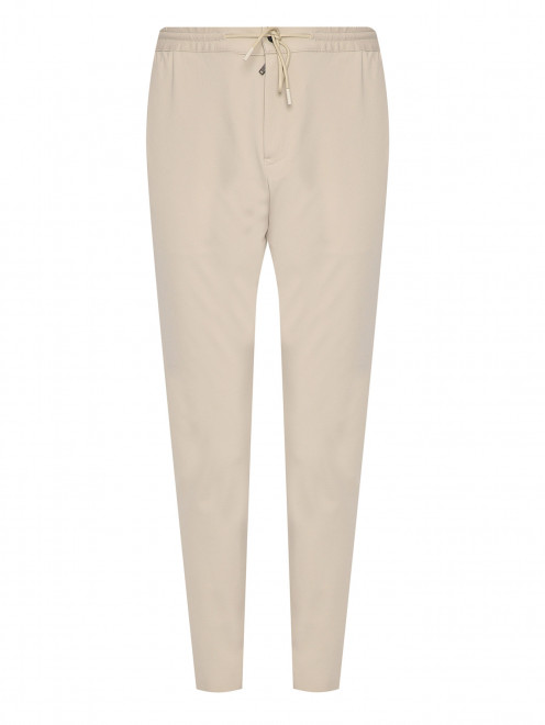 Трикотажные брюки на резинке с карманами PT Torino - Общий вид