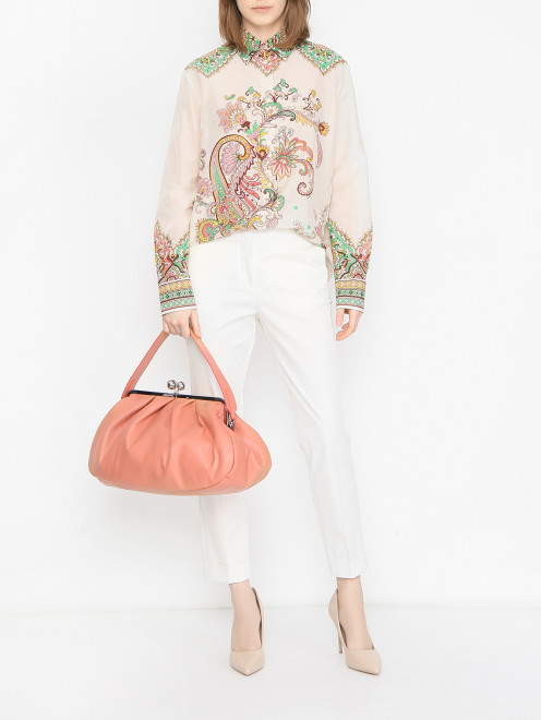 Сумка из кожи Weekend Max Mara - МодельОбщийВид