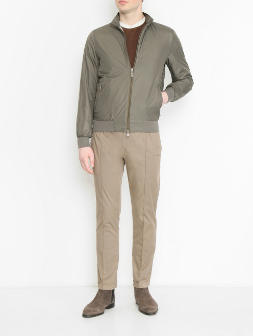 Куртка на молнии с карманами Doriani Cashmere - МодельОбщийВид
