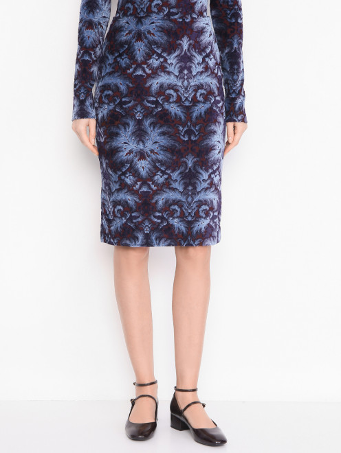 Юбка на резинке с узором Etro - МодельВерхНиз