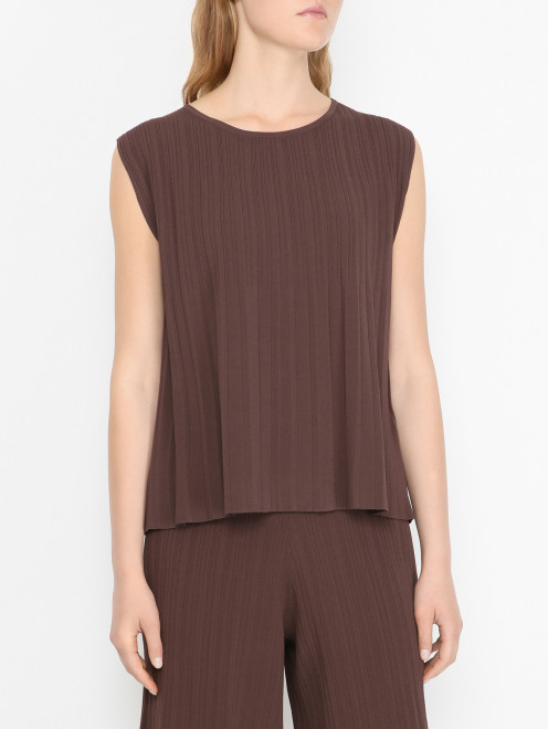 Трикотажный топ без рукавов Weekend Max Mara - МодельВерхНиз