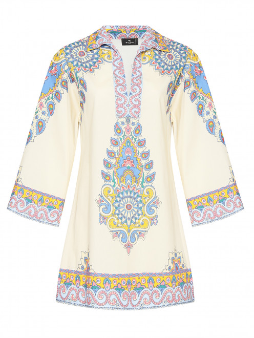 Хлопковая туника с узором Etro - Общий вид
