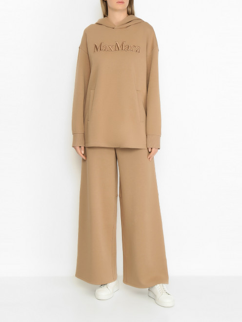 Удлиненная толстовка с логотипом Max Mara - МодельОбщийВид