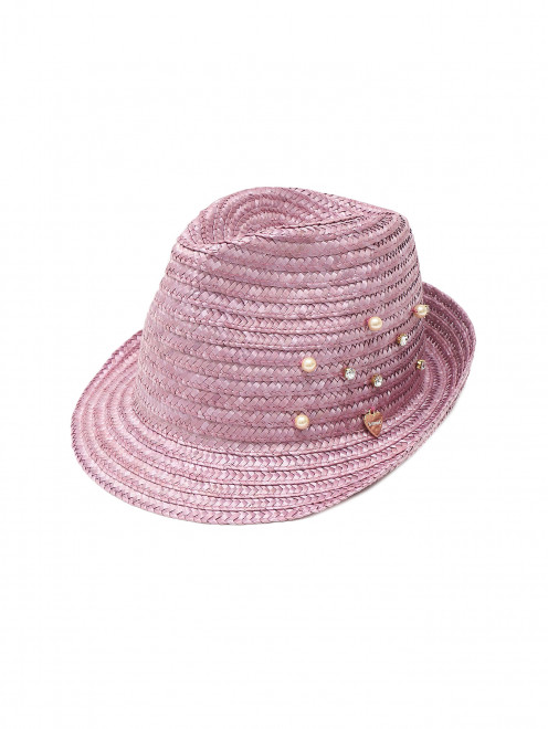 Соломенная шляпа с декором IL Trenino - Общий вид