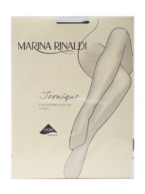колготки черные 20 den c кружевом Marina Rinaldi - Общий вид