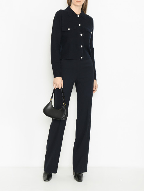 Брюки однотонные из шерсти Max Mara - МодельОбщийВид