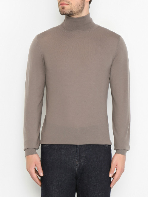Водолазка из шерсти мелкой вязки Piacenza Cashmere 1733 - МодельВерхНиз