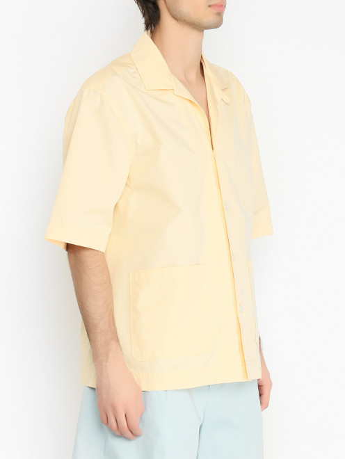 Рубашка из хлопка с накладными карманами LARDINI - МодельВерхНиз