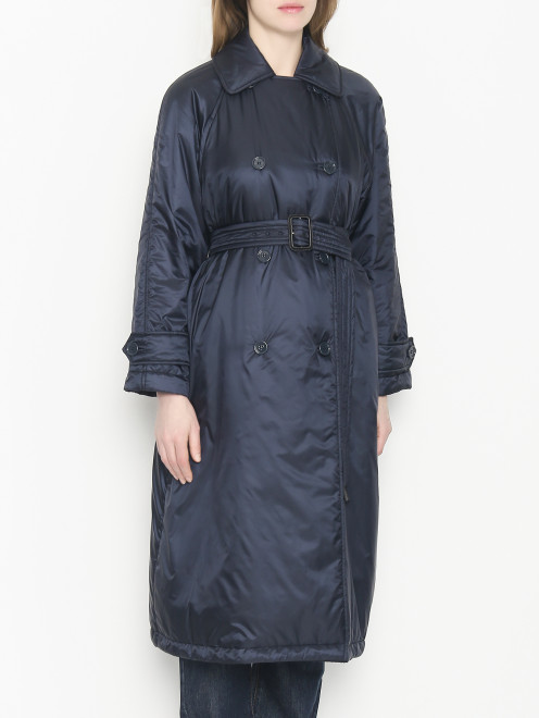 Двубортное пальто с поясом Max Mara - МодельВерхНиз