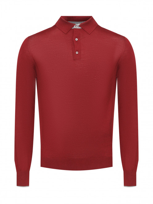 Джемпер из шерсти и шелка с воротом поло Doriani Cashmere - Общий вид