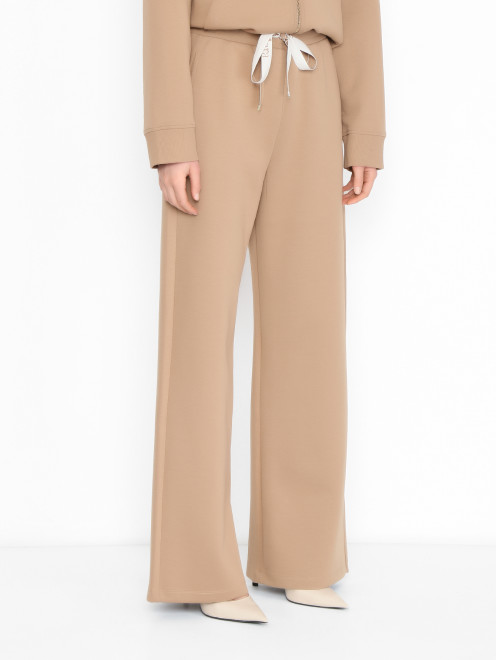 Трикотажные брюки на резинке Max Mara - МодельВерхНиз
