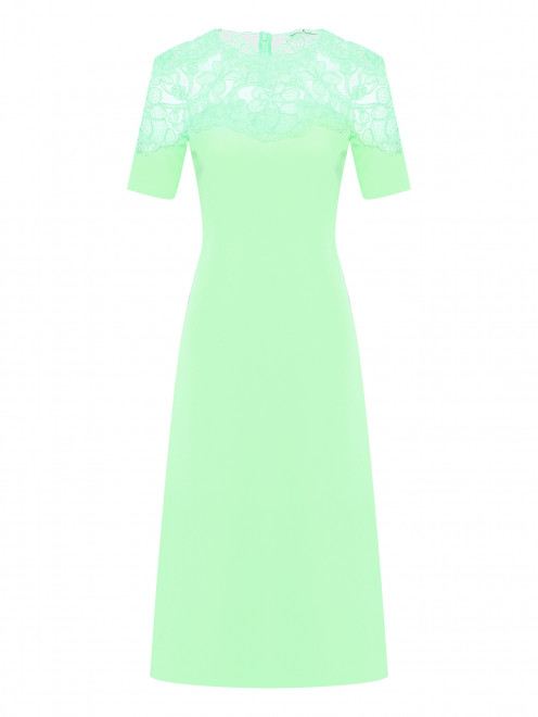 Платье-миди с кружевной вставкой Ermanno Scervino - Общий вид