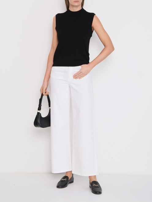 Широкие джинсы на высокой посадке Weekend Max Mara - МодельОбщийВид