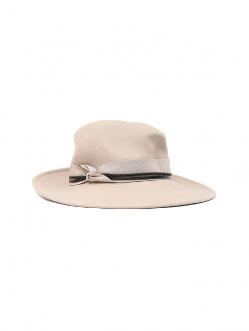 Шляпа из шерсти с контрастной отделкой Eleventy - Общий вид