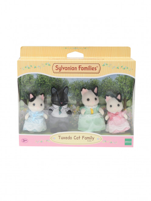 Набор "Семья Черно-Белых Кошек" Sylvanian Families - Общий вид