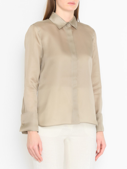 Блуза из плотного шелка Max Mara - МодельВерхНиз