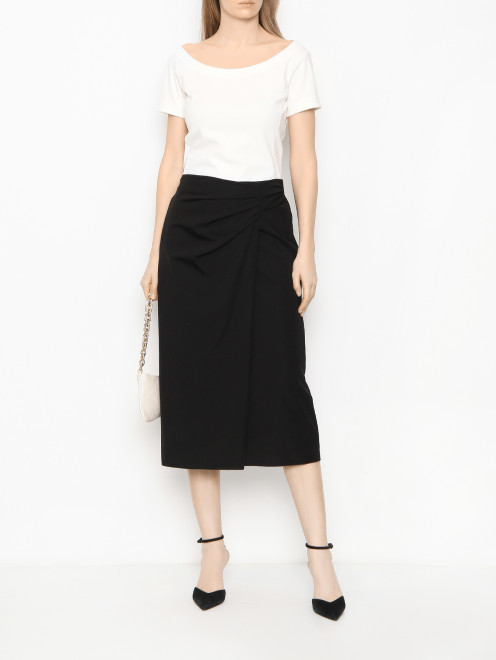 Футболка из смешанного хлопка с круглым вырезом Weekend Max Mara - МодельОбщийВид