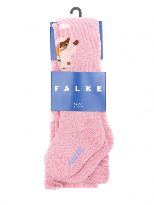 Колготки из хлопка с рисунком Falke - Общий вид