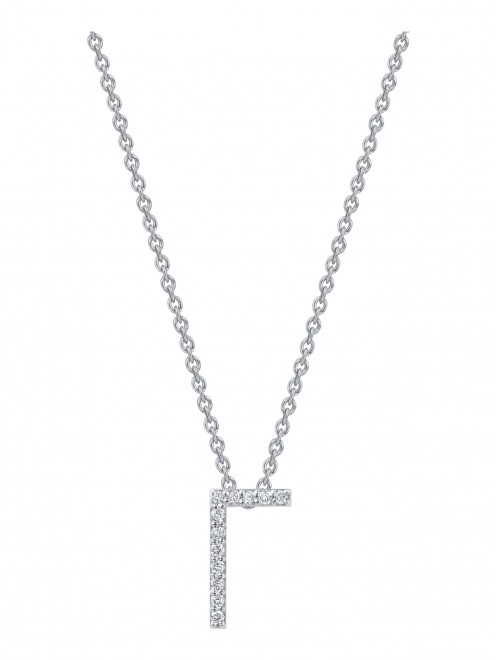 Подвеска-буква «Г» из белого золота Safo Jewelry - Общий вид