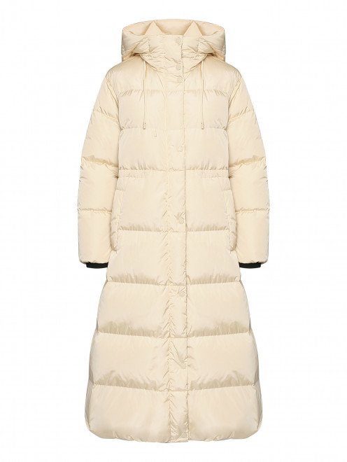 Длинный пуховик с капюшоном Weekend Max Mara - Общий вид