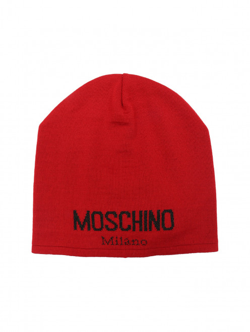 Шапка из смешанной шерсти с монограммой Moschino - Общий вид