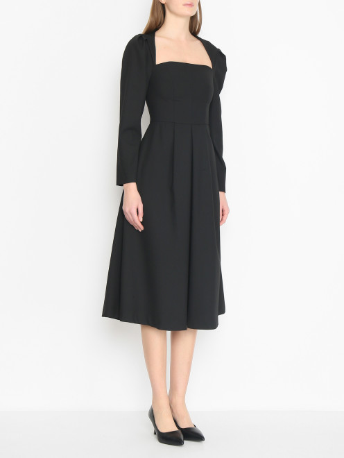 Платье из шерсти с длинными рукавами El Me - МодельВерхНиз