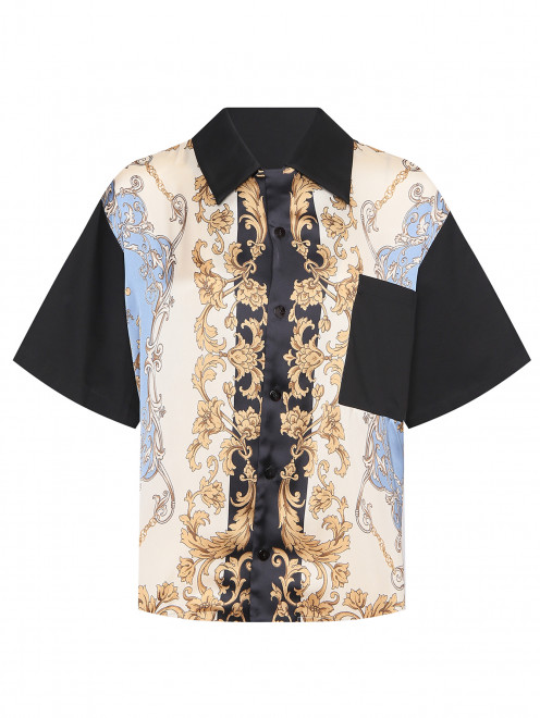 Блуза из смешанного хлопка с узором Antonio Marras - Общий вид