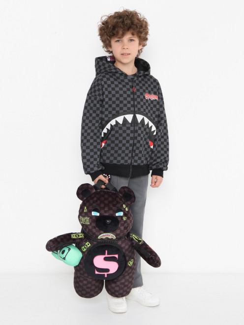 Рюкзак из текстиля в форме медведя Sprayground - МодельОбщийВид