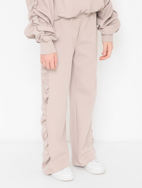 Трикотажные брюки из хлопка MSGM - МодельВерхНиз