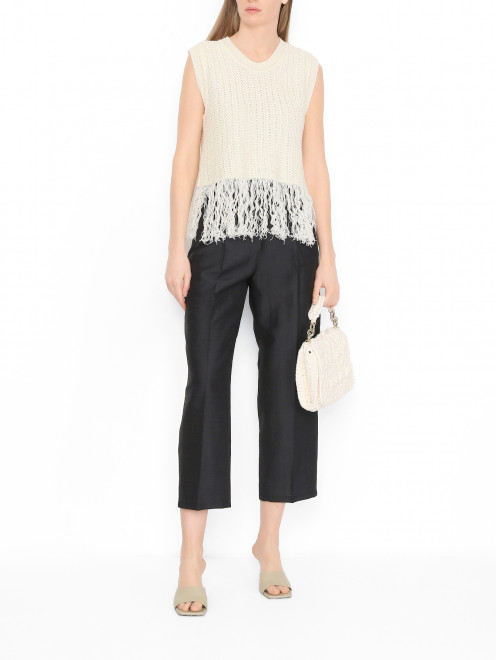 Вязаный топ с бахромой Weekend Max Mara - МодельОбщийВид
