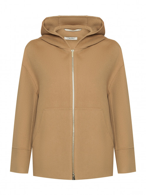 Полупальто на молнии с капюшоном Max Mara - Общий вид