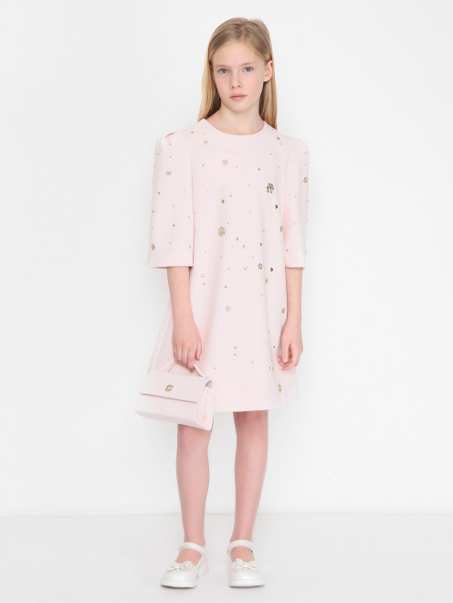 Платье свободного кроя с кристалами Elie Saab - МодельОбщийВид