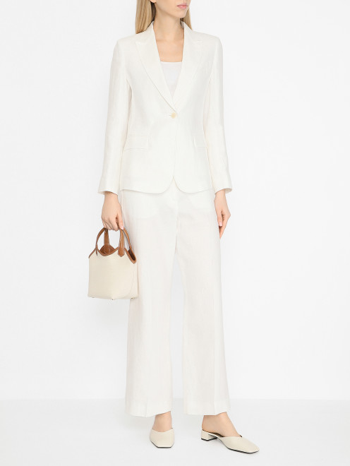 Жакет из льна приталенного кроя Weekend Max Mara - МодельОбщийВид