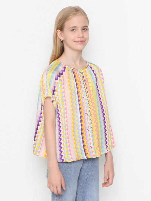 Блуза с узором и логотипом Missoni - МодельВерхНиз