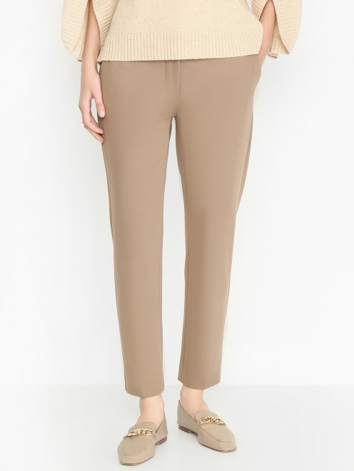Зауженные брюки с карманами Max Mara - МодельВерхНиз