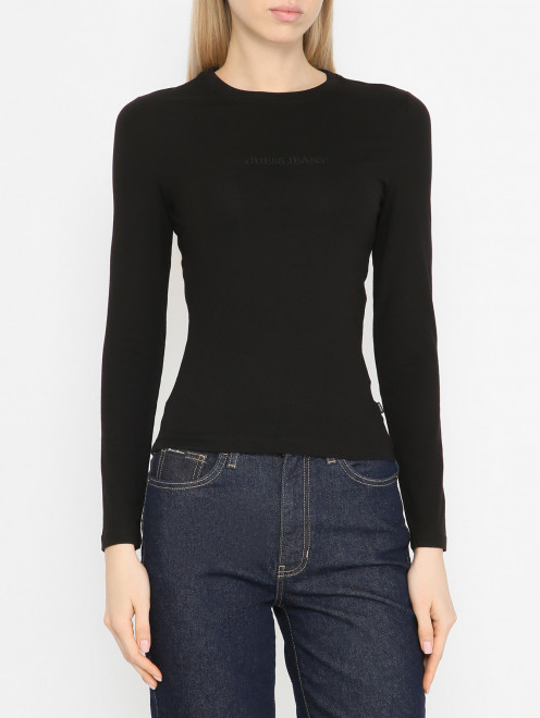 Лонгслив slim fit Guess - МодельВерхНиз