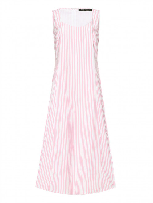 Платье прямого кроя с узором "Полоска" Marina Rinaldi - Общий вид