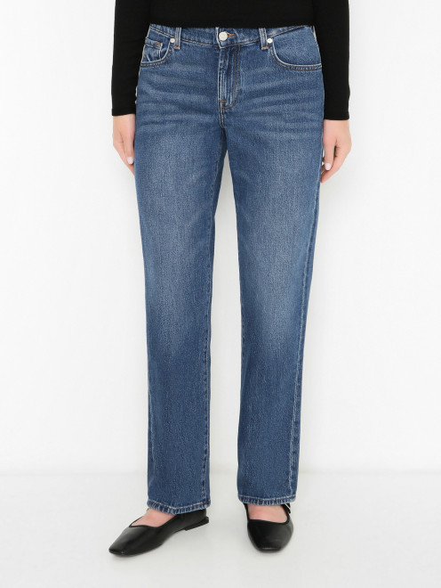 Базовые джинсы из хлопка 7 For All Mankind - МодельВерхНиз