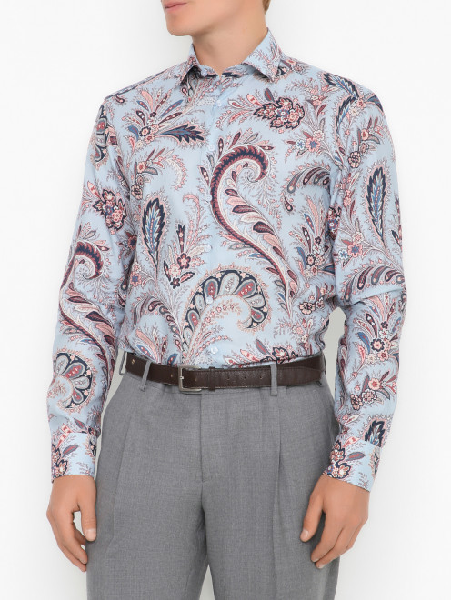 Рубашка с узором Etro - МодельВерхНиз